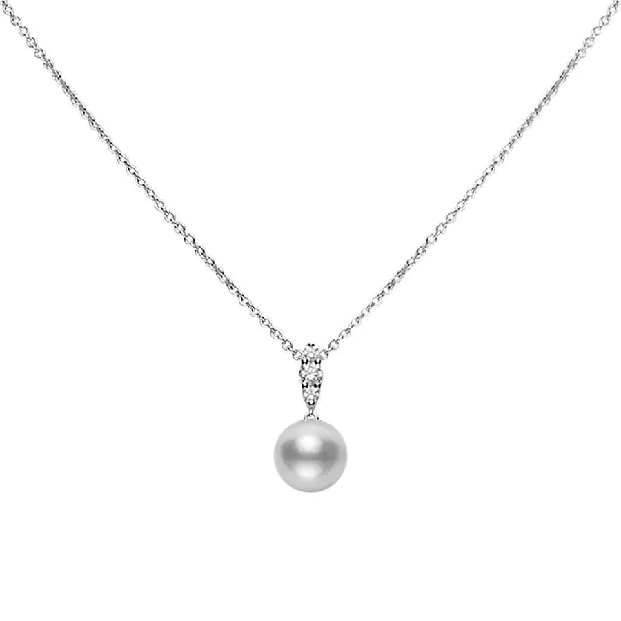 White South Sea Cultured Pearl Pendant in 18K White Gold