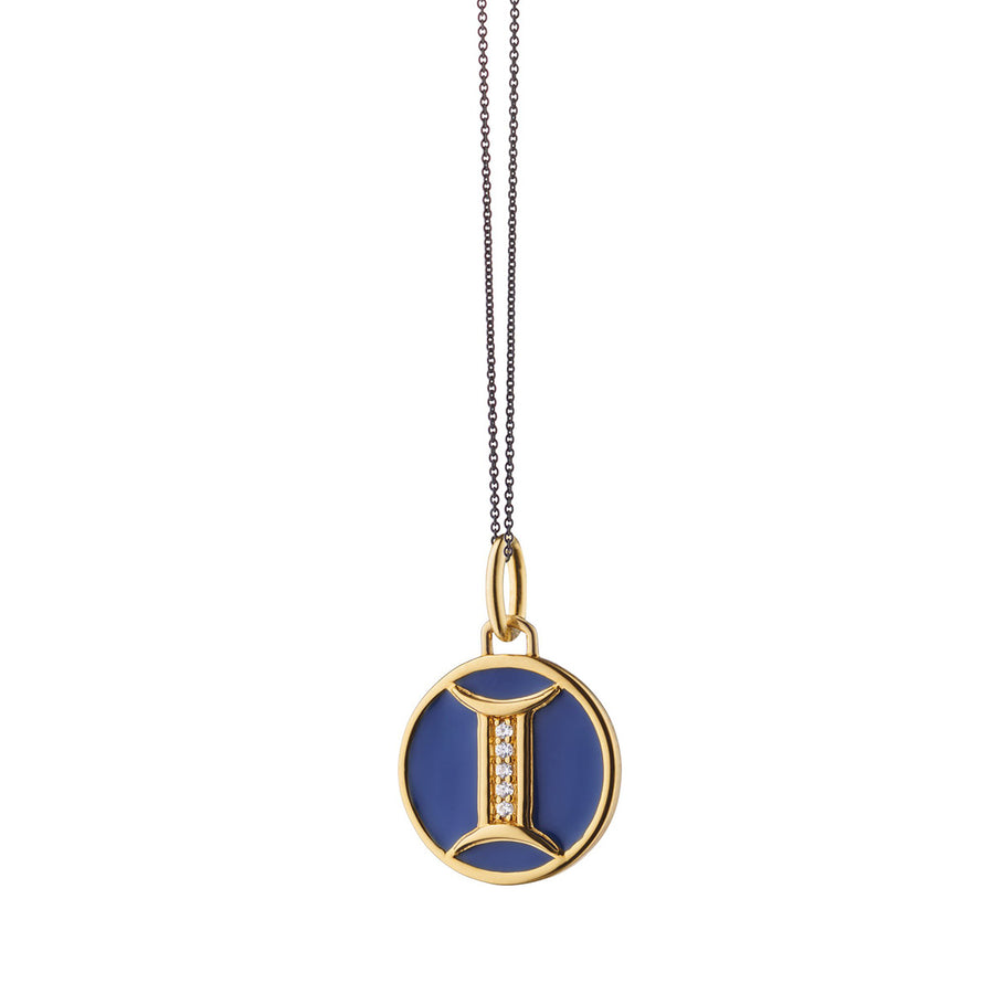 Mini Gemini Enamel Vermeil Charm