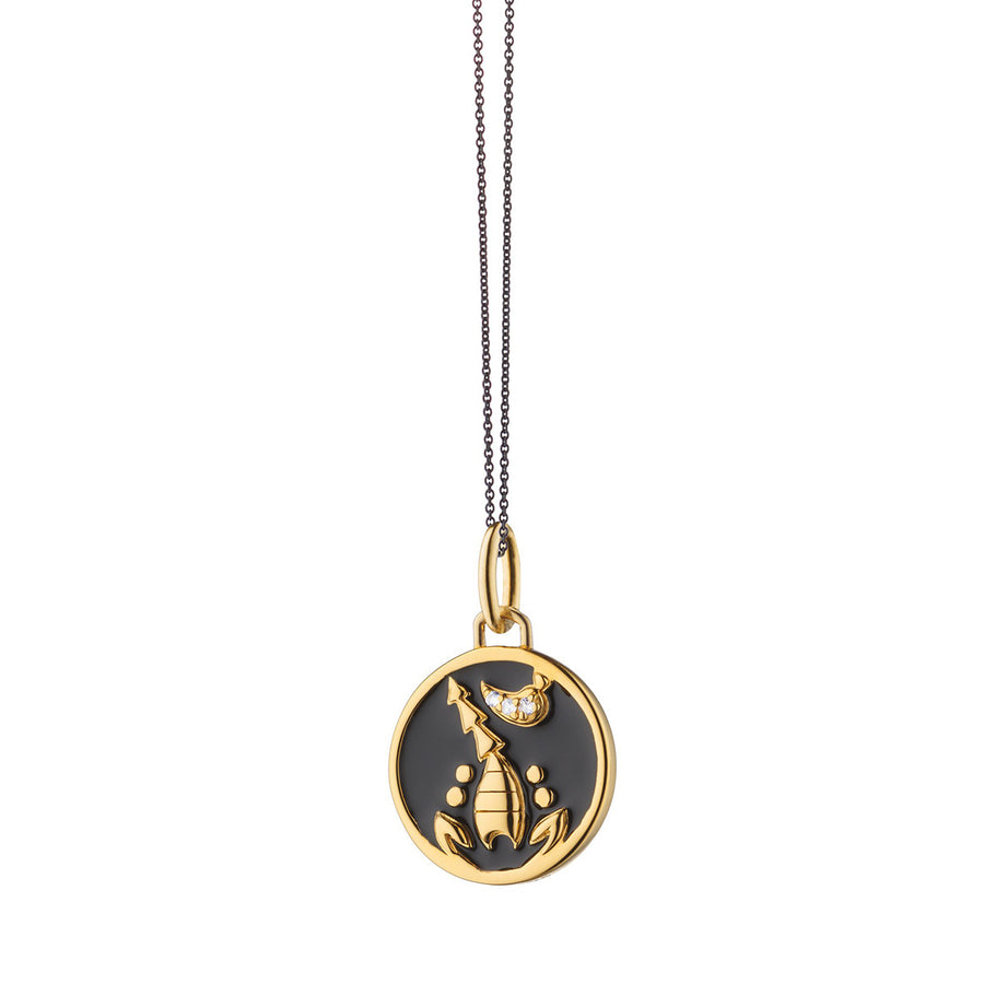 Mini Scorpio Enamel Vermeil Charm