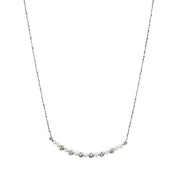 Pearl and Bead Bar Necklace