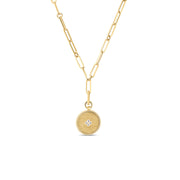 Venetian Princess 18K Gold Diamond Medallion Necklace