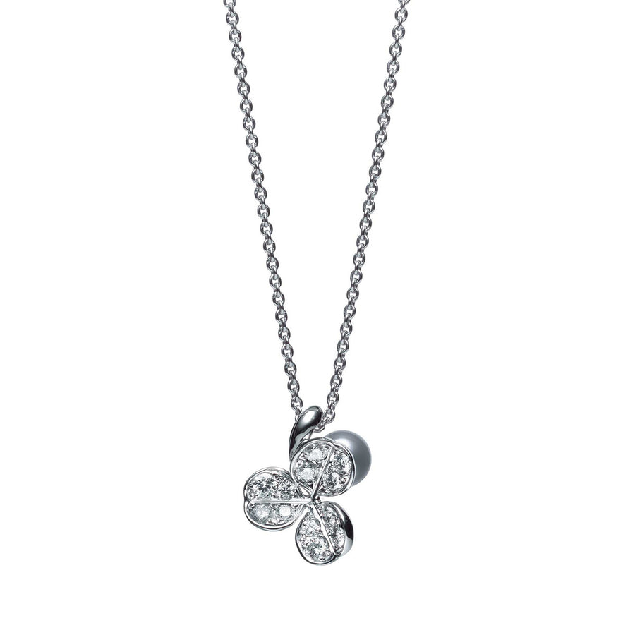 Fortune Leaves Akoya Cultured Pearl Pendant