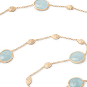 Siviglia Collection 18K Yellow Gold and Aquamarine Necklace