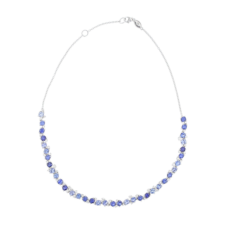 Sapphire Confetti Necklace