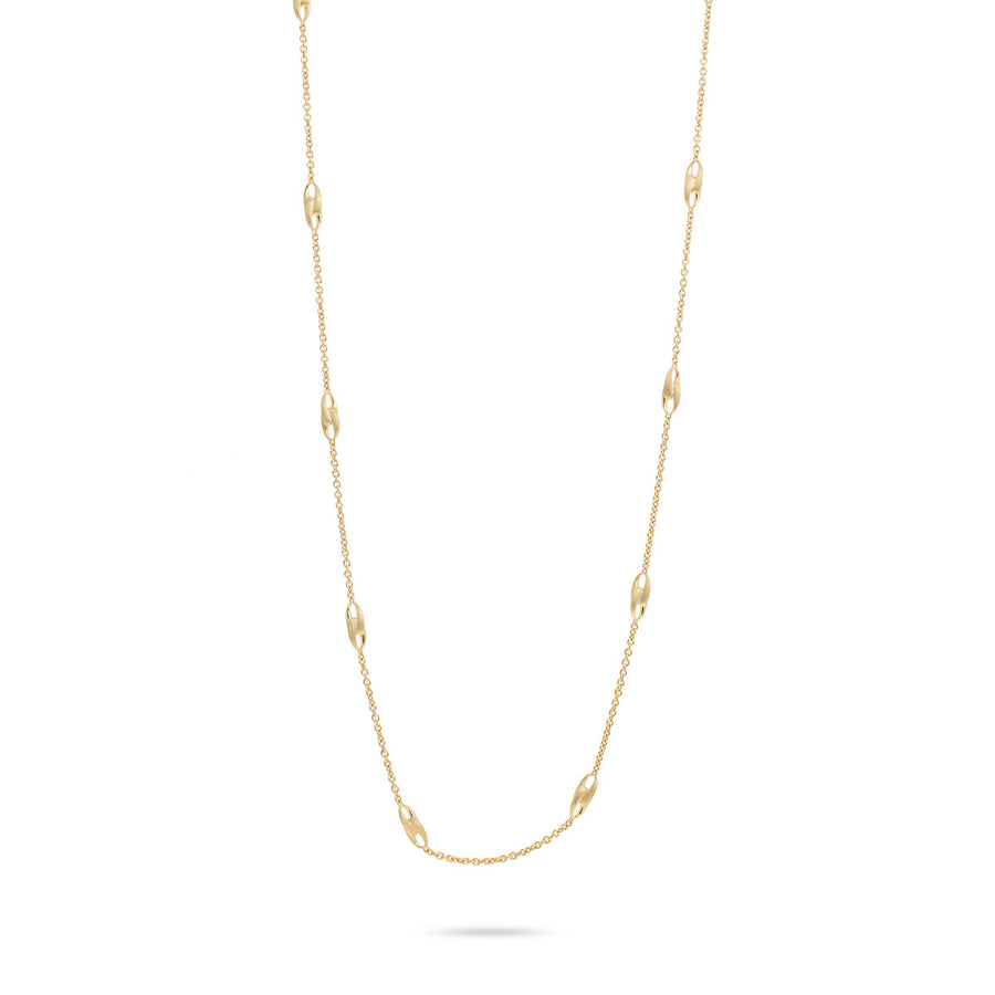 18K Yellow Gold Long Link Necklace