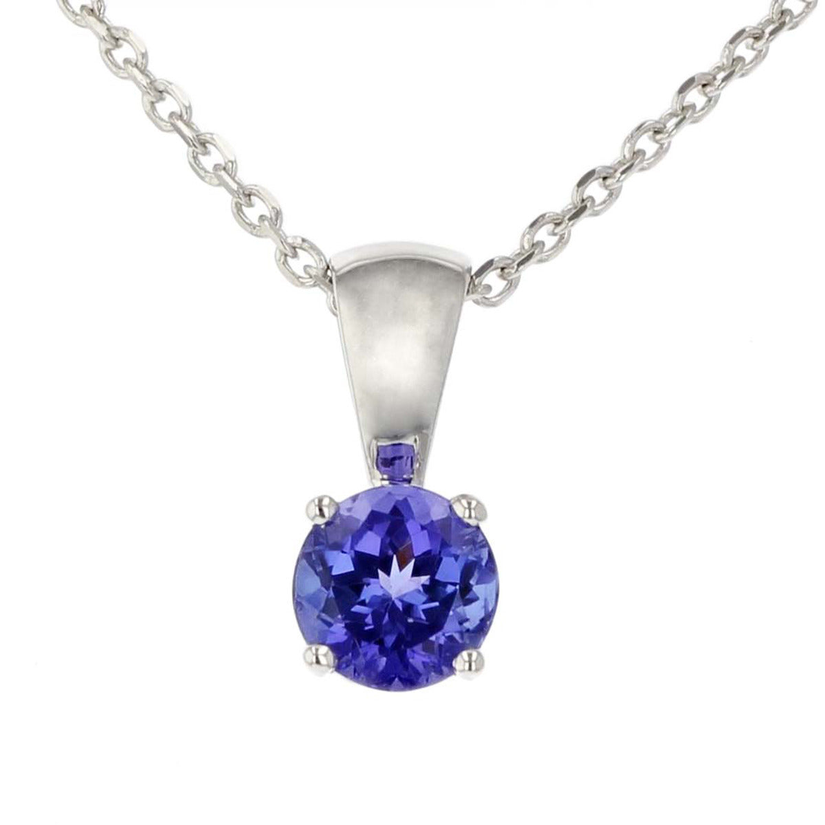 14K White Gold Tanzanite Pendant Necklace | Sylvan's Jewelers