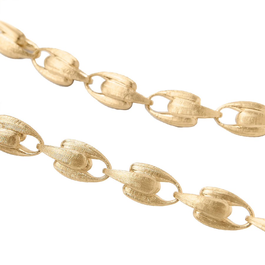 18K Yellow Gold Small Link Convertible Necklace