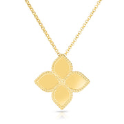 18K Large Princess Flower Pendant
