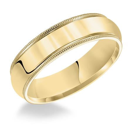 18K Yellow Gold 5mm Comfort Fit Wedding Band