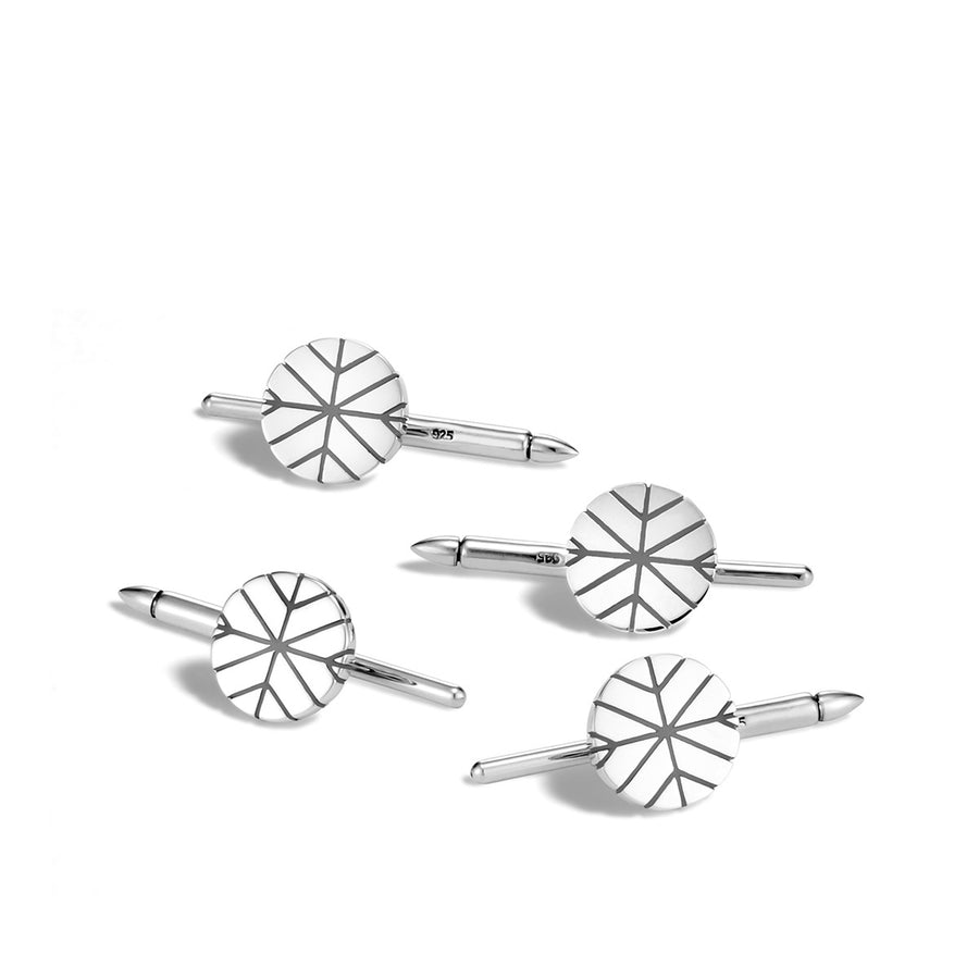 Modern Chain Silver Tuxedo Set