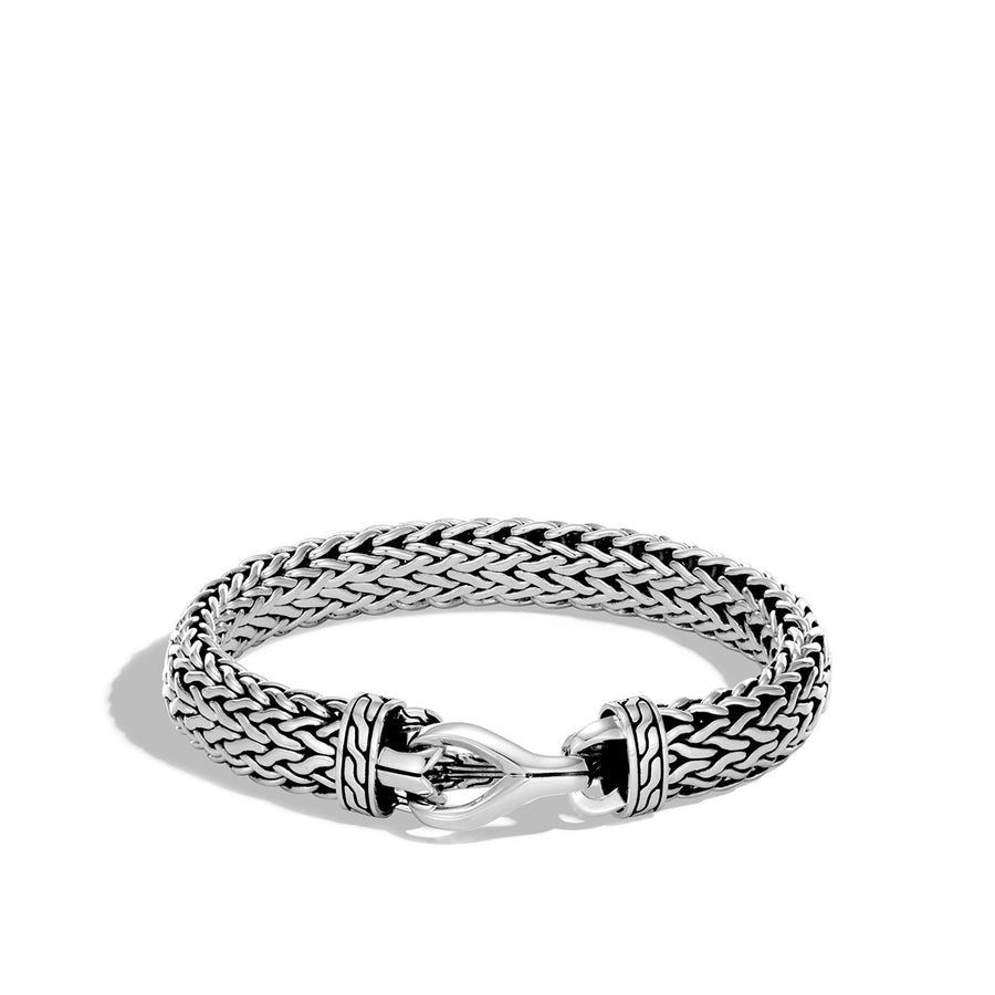 Asli Classic Chain Link Silver Large Flat Chain Bracelet