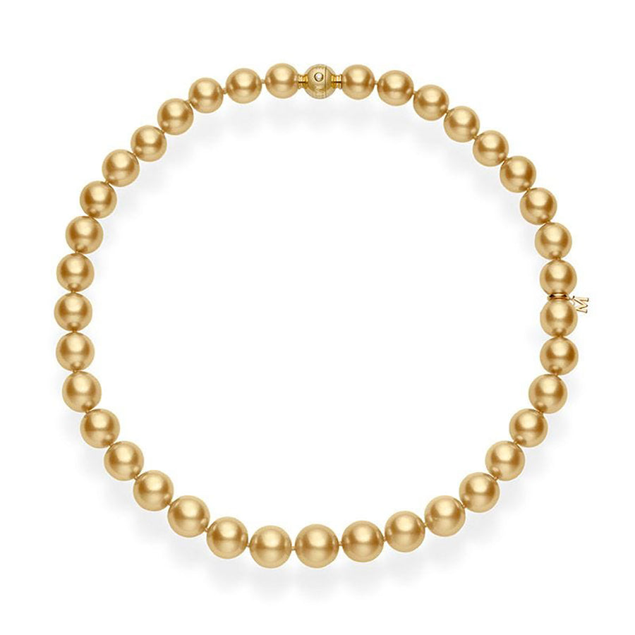 Golden South Sea Cultured Pearl Necklace