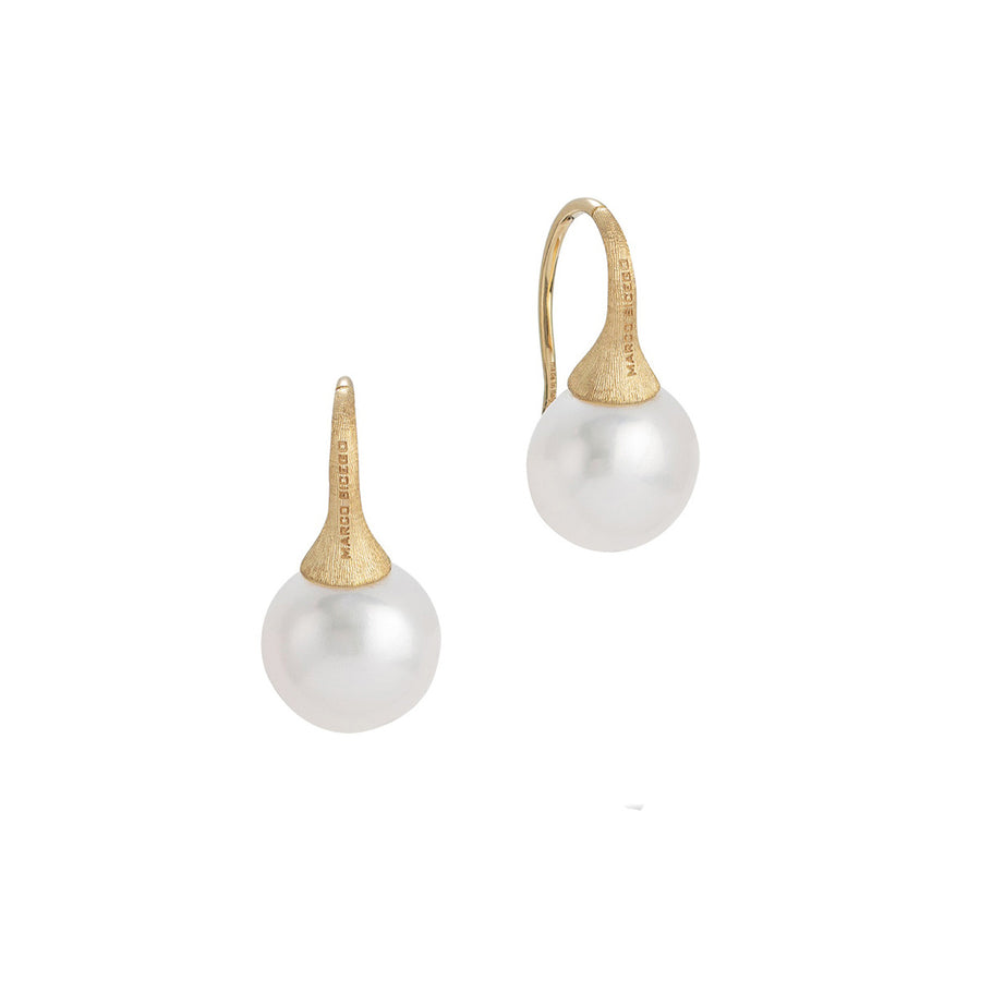 18K Yellow Gold and Pearl Earring
