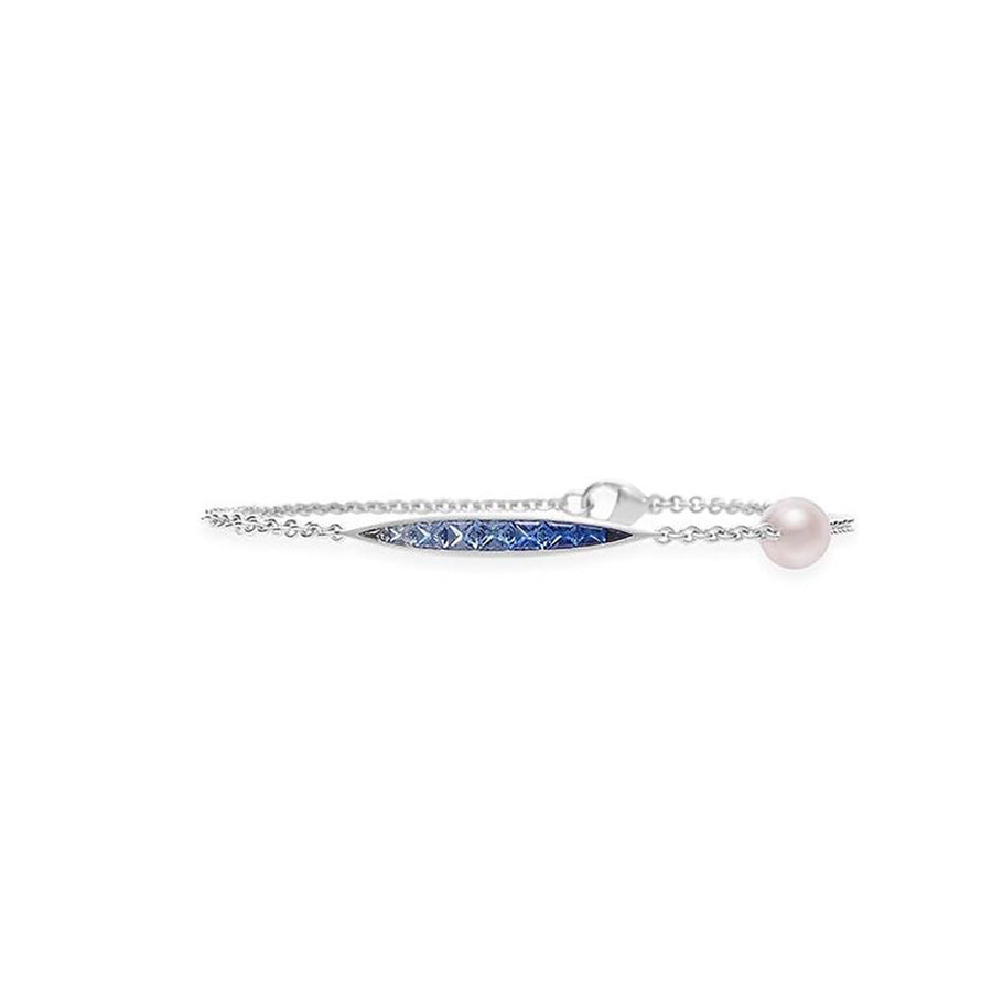 Akoya Cultured Pearl Ocean Bracelet with Sapphire