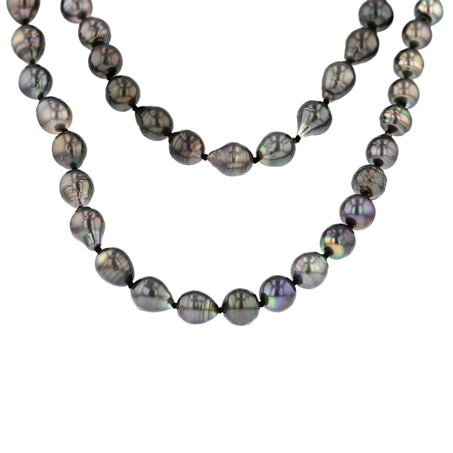 Tahitian Black Pearl 35-Inch Strand Necklace