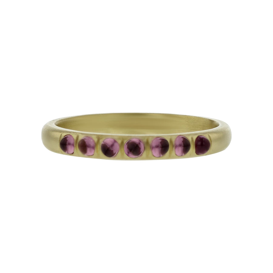 Slane 18K Yellow Gold Pink Tourmaline Band