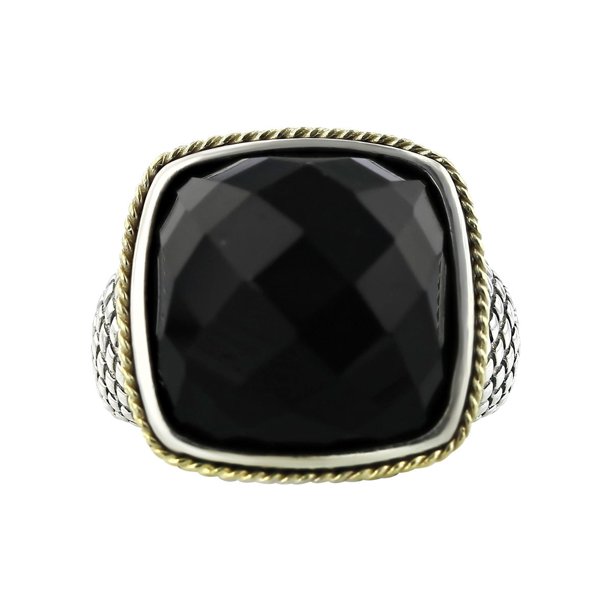 Faceted 2025 onyx ring