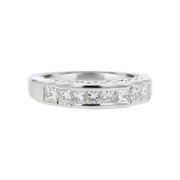 14K Gold Princess-Cut Diamond Wedding Band