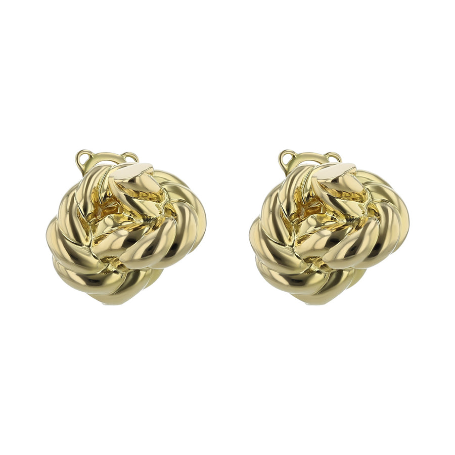 Tiffany & Co. 18K Gold Love Knot Clip Earrings