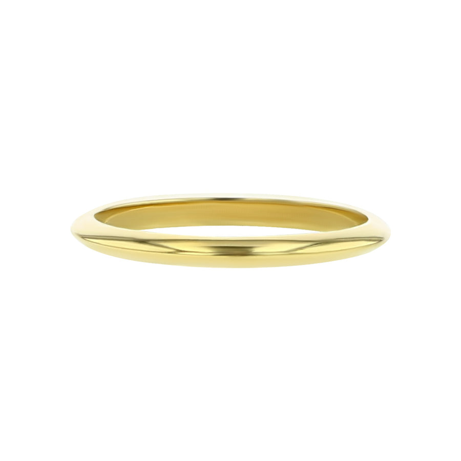 Tiffany 18K Yellow Gold Wedding Band with Knife Edge