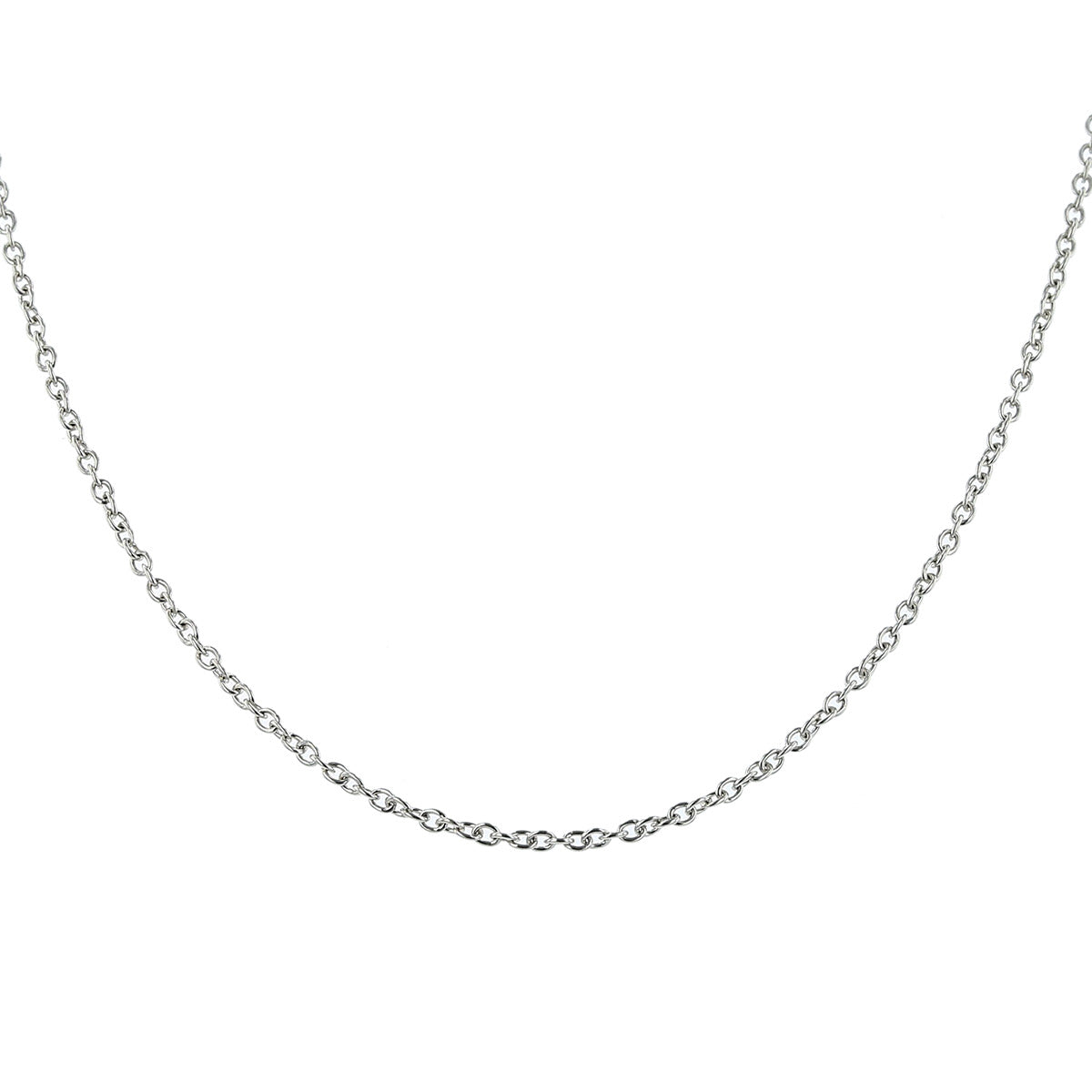 18k white clearance gold cable chain