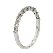 Hidalgo 18K White Gold Diamond Wedding Band