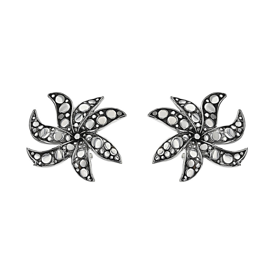 John Hardy Sterling Silver Jasmine Flower Stud Earrings