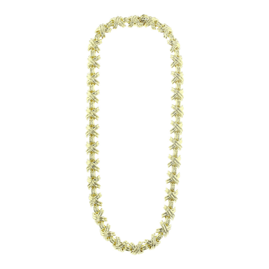 Tiffany 18K Yellow Gold X Link Necklace