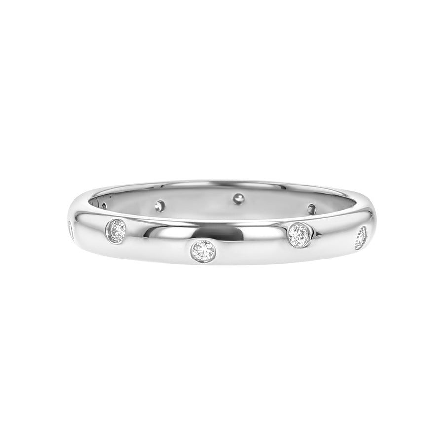Tiffany 18K White Gold Diamond Etoile Wedding Band
