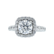 Ritani 18K White Gold Diamond Engagement Ring