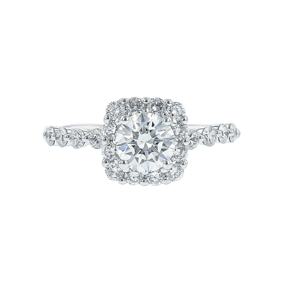 Fire and Ice Brilliant Diamond Engagement Ring