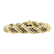 Two-tone 18K Gold Twisted Rope Bracelet
