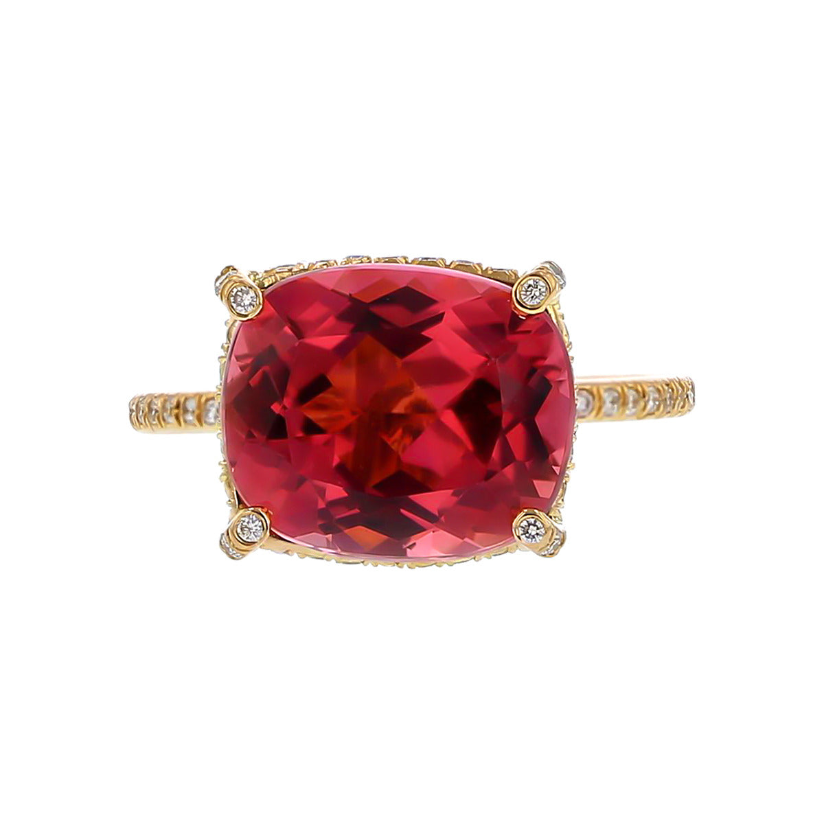 Vera Wang hot pink sapphire and Diamond ring