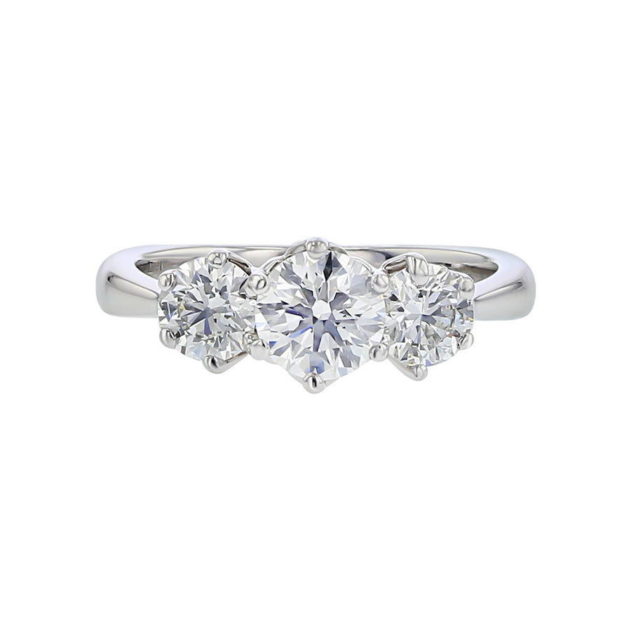 Hearts on Fire Sincerity 3-Stone Engagement Ring