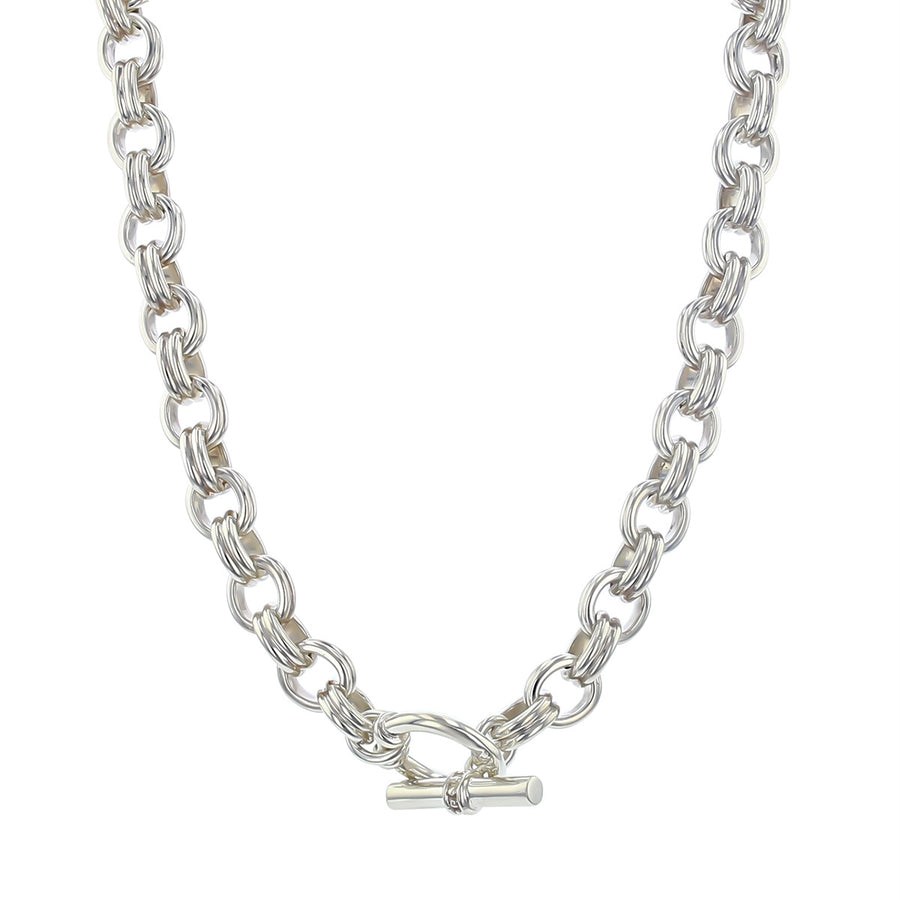 Slane Sterling Silver 16-Inch Oval Link Necklace