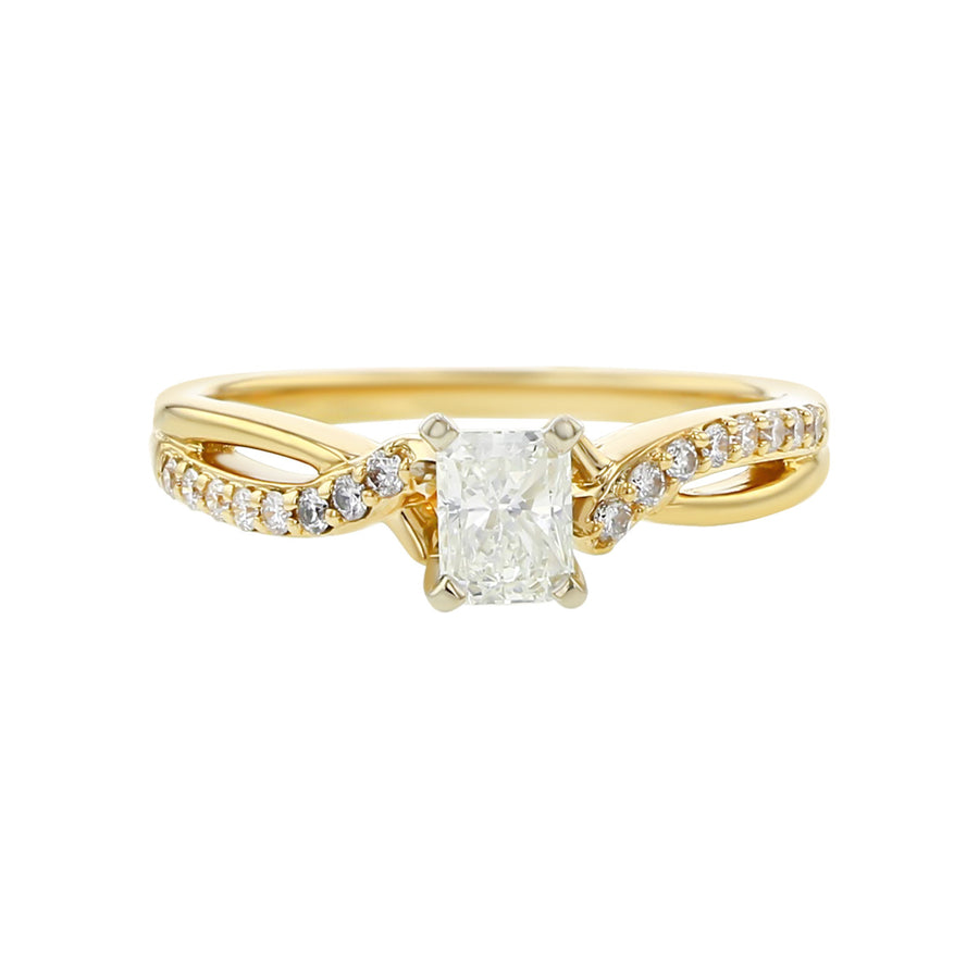 Radiant Diamond Solitaire Engagement Ring