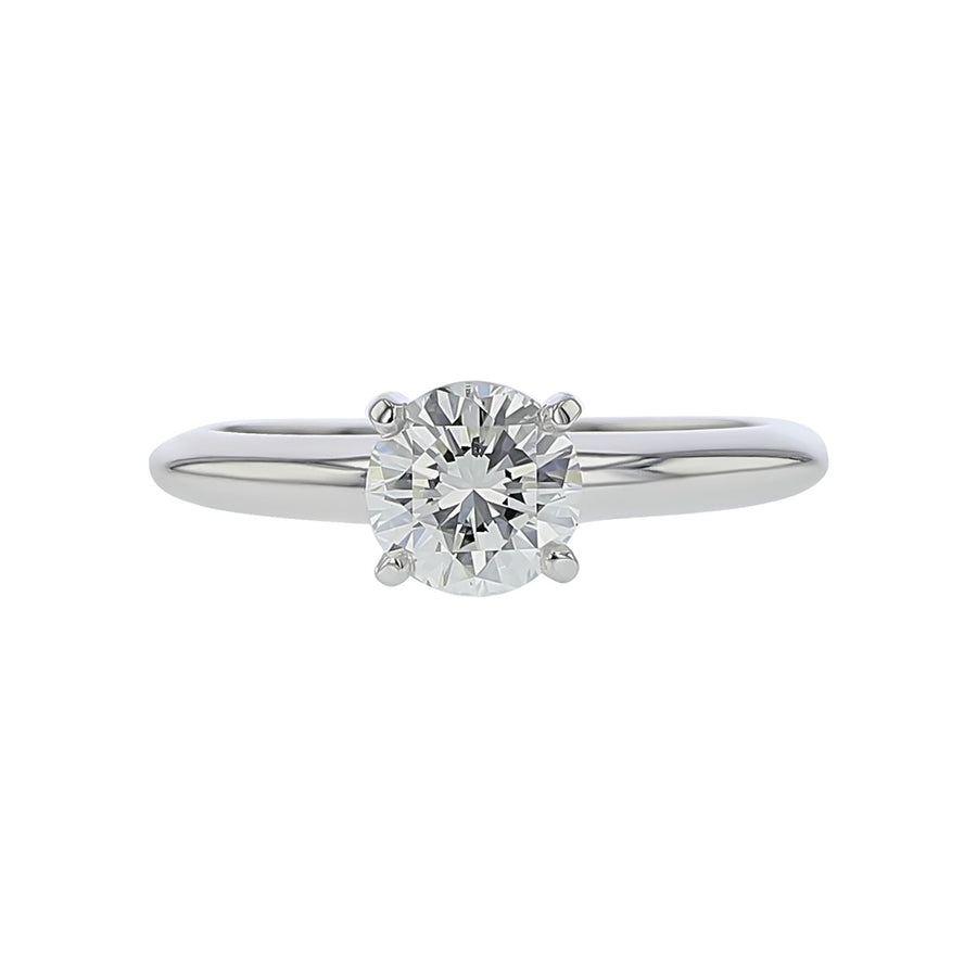 14K Gold Brilliant Diamond Solitaire Engagement Ring