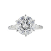 5.87-Carat Brilliant Diamond 3-Stone Engagement Ring