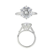 5.87-Carat Brilliant Diamond 3-Stone Engagement Ring