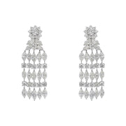 Platinum Diamond Chandelier Drop Earrings