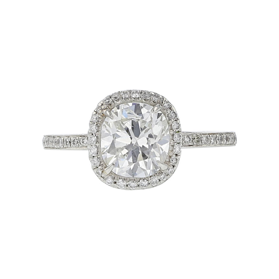 Chopard Cushion-cut Diamond Halo Engagement Ring