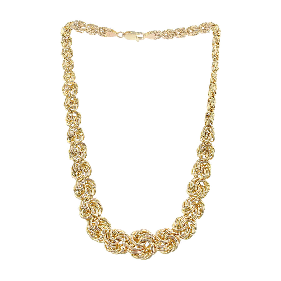 17-Inch 14K Yellow Gold Love Knot Necklace