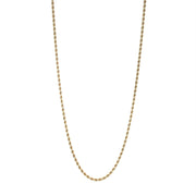 28-Inch 14K Yellow Gold 3.2mm Rope Chain