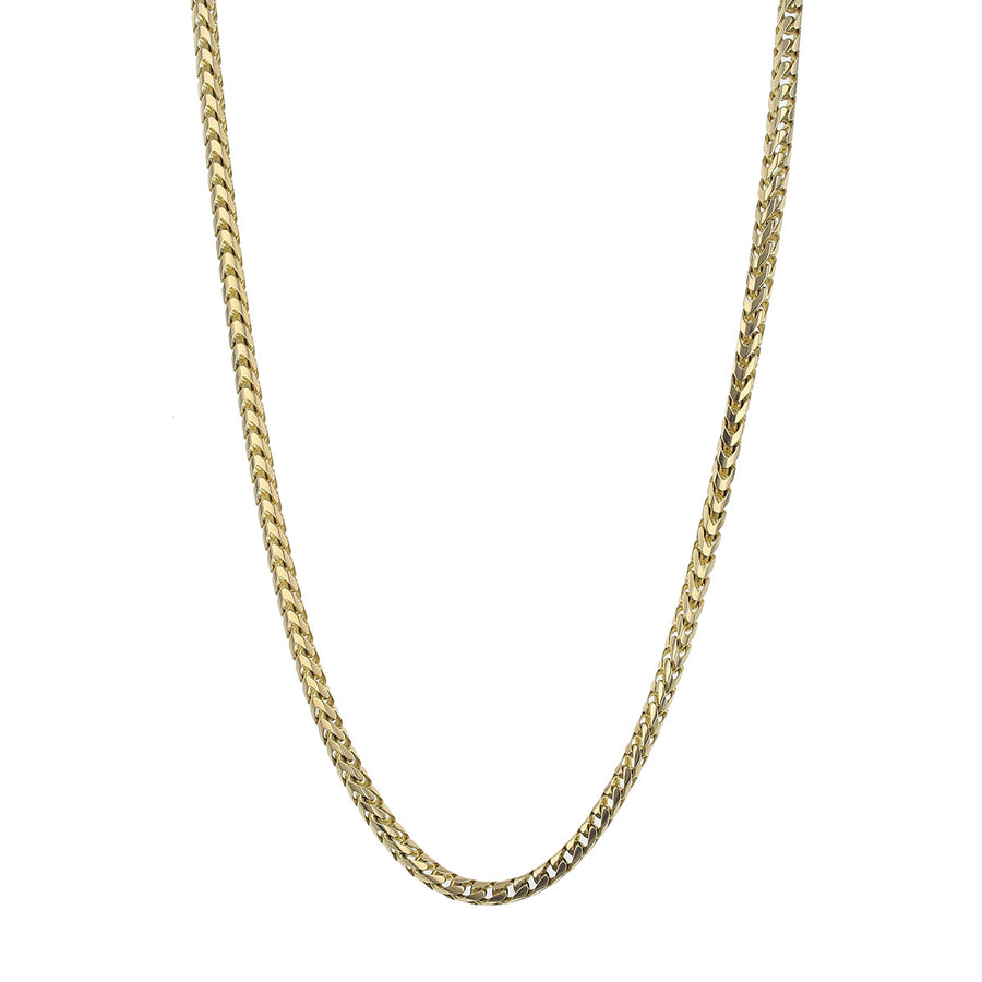 20-Inch 14K Yellow Gold Wide Box Link Necklace