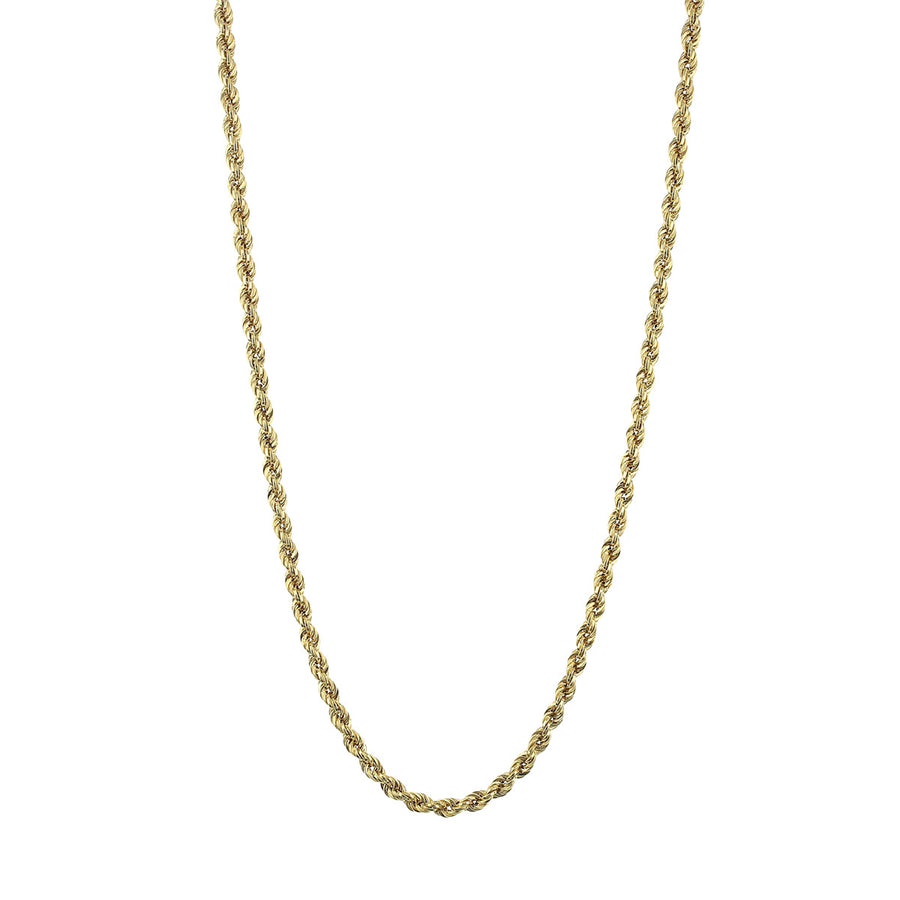 36-Inch 14K Yellow Gold 4.2mm Rope Chain