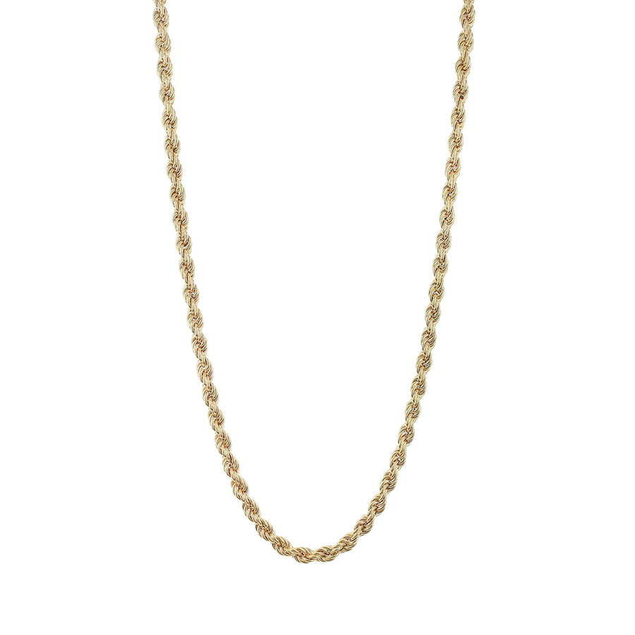 30-Inch 14K Yellow Gold 5.5mm Rope Chain