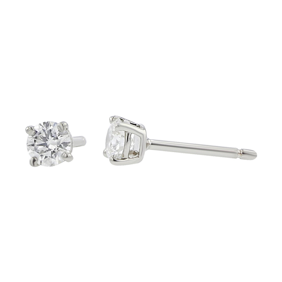 Tiffany Platinum Brilliant Diamond Stud Earrings