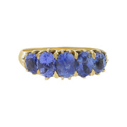 Victorian 2.00-carat Sapphire Ring in 15K Yellow Gold