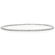 14K White Gold 2.25-Carat Diamond Tennis Bracelet