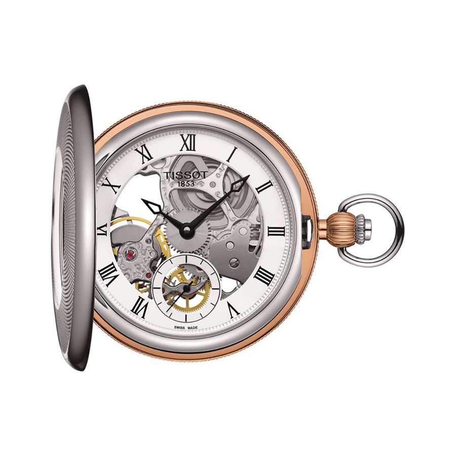 Bridgeport Mechanical Skeleton Pocket Watch